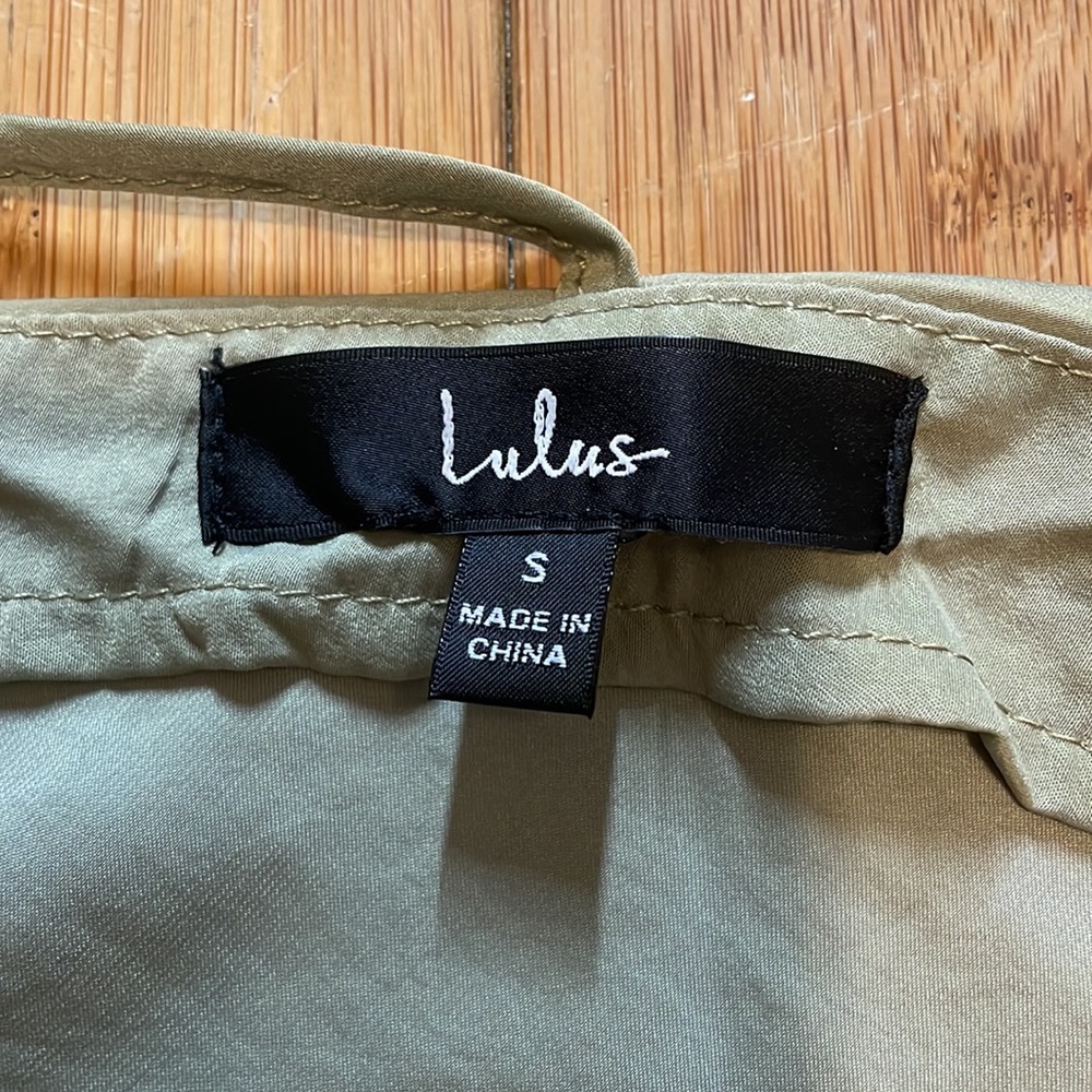Joslin Olive Green Cowl Neck T-Back Top - Picture 5 of 5